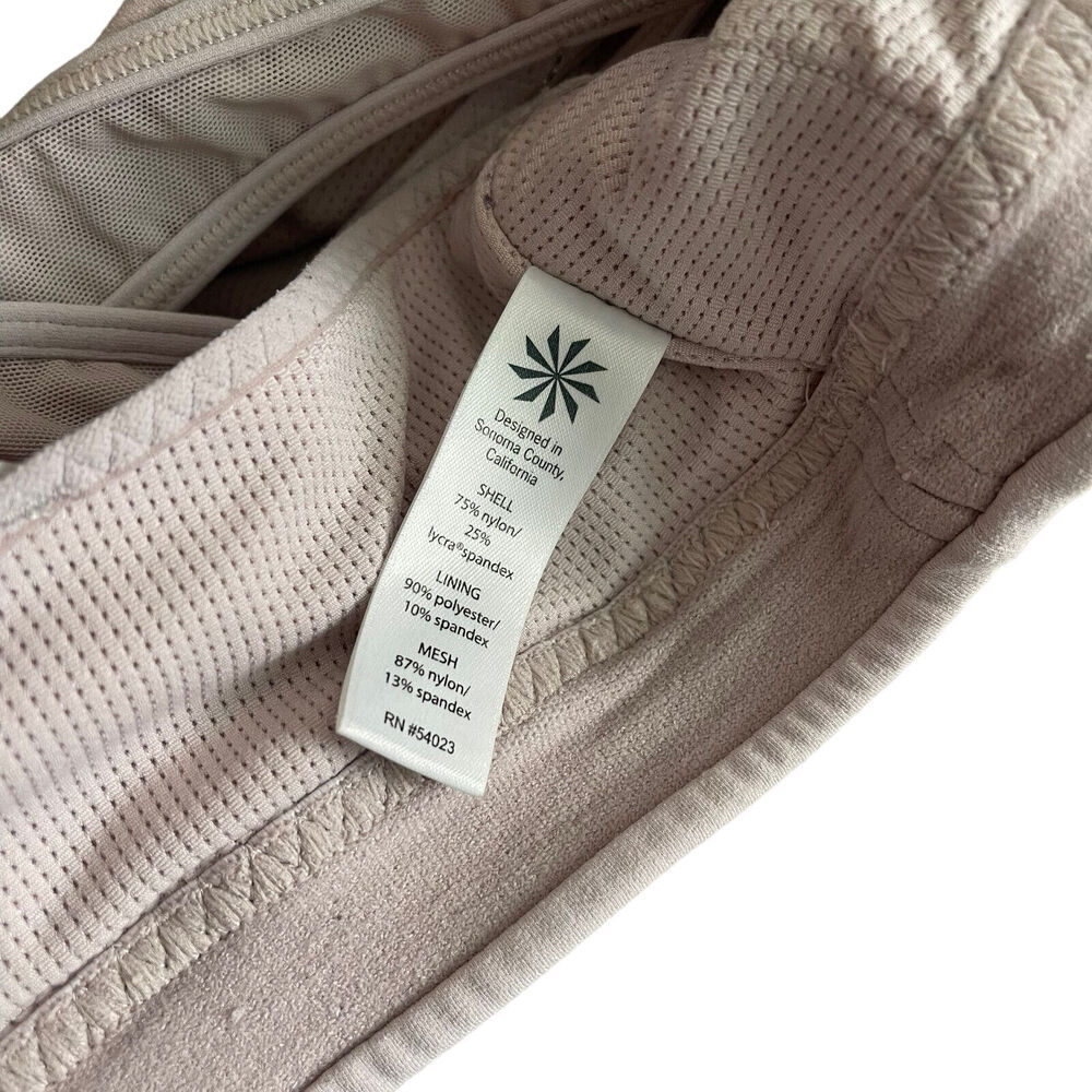 Athleta Small Transcendence Sports Bra Powervita A-C Cup Light Pink - Picture 3 of 9